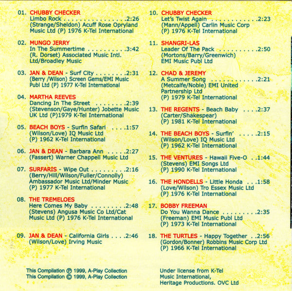 Various : Summer Beach Party (CD, Comp)