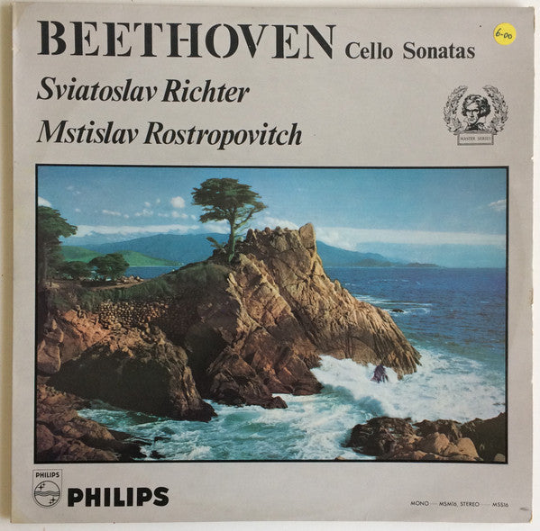 Beethoven*, Sviatoslav Richter, Mstislav Rostropovich : Cello Sonatas (2xLP, Gat)