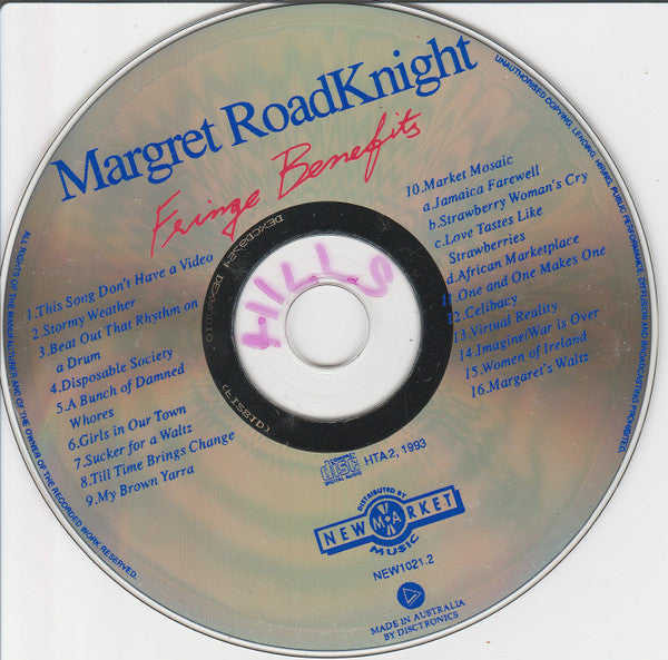 Margret Roadknight : Fringe Benefits (CD, Album)