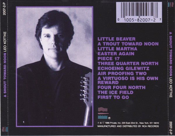 Leo Kottke : A Shout Toward Noon (CD, Album, RP)