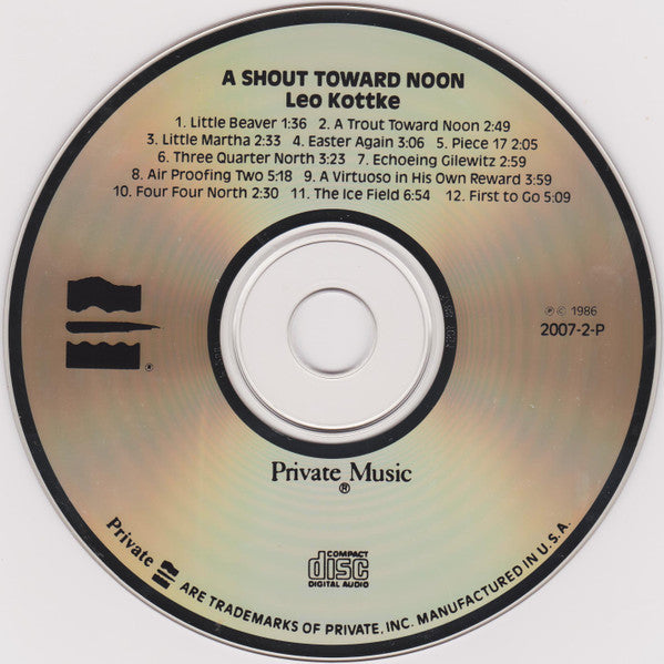 Leo Kottke : A Shout Toward Noon (CD, Album, RP)