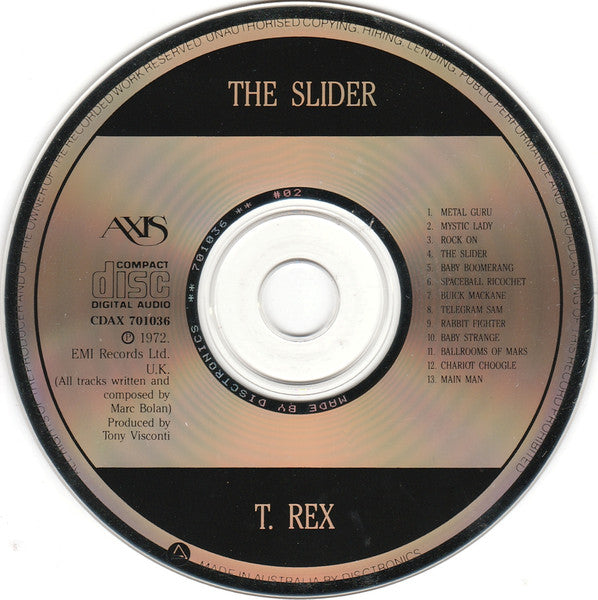 T. Rex : The Slider (CD, Album, RE)
