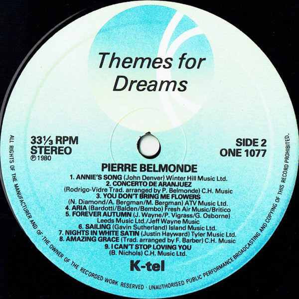 Pierre Belmonde : Themes For Dreams (The Magic Sound Of Panpipes) (LP, RCA)