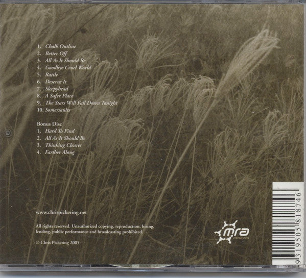 Chris Pickering : A Safer Place (2xCD, Album, Bon)