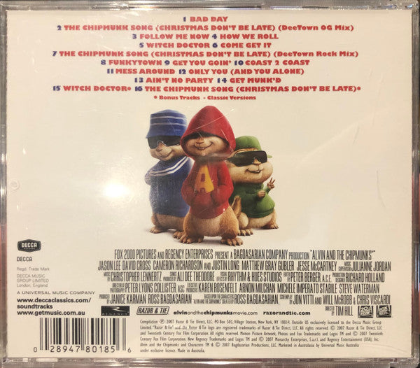Alvin And The Chipmunks* : Original Motion Picture Soundtrack (CD)