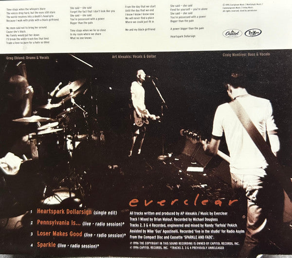 Everclear : Heartspark Dollarsign (CD, Maxi)