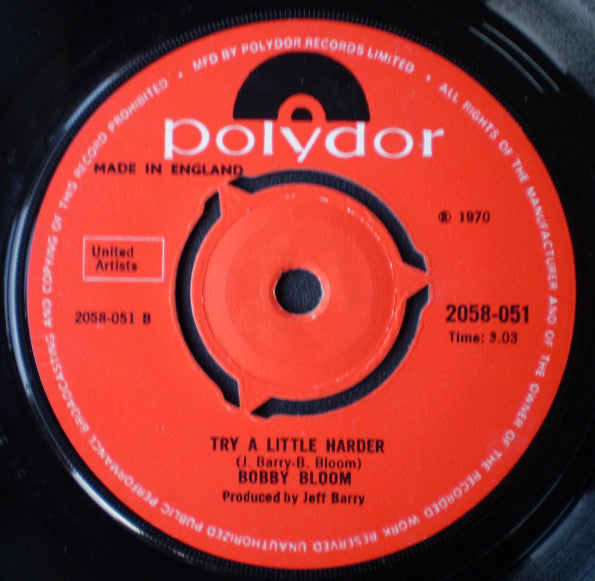 Bobby Bloom : Montego Bay (7", Single, 3 P)