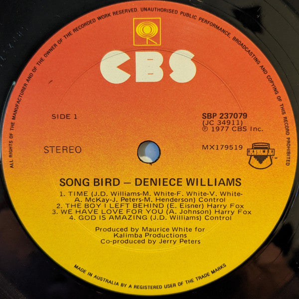 Deniece Williams : Song Bird (LP, Album)