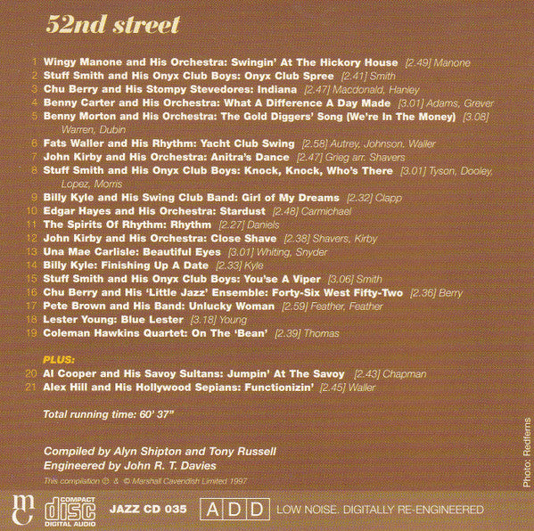 Various : 52nd Street (CD, Comp)