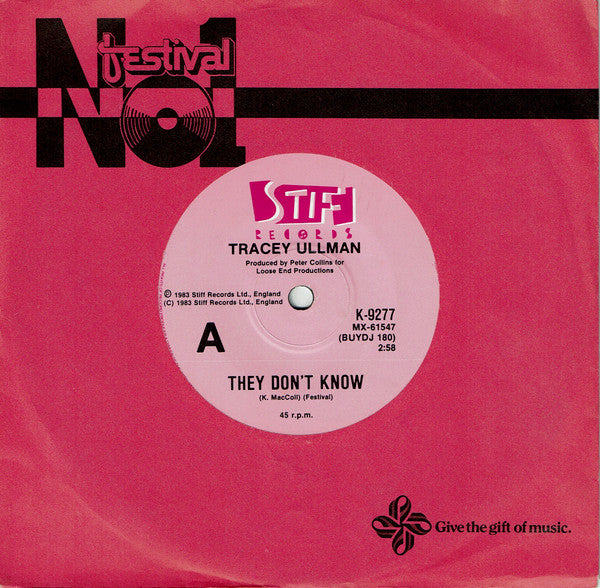 Tracey Ullman : They Don't Know (7", Single)