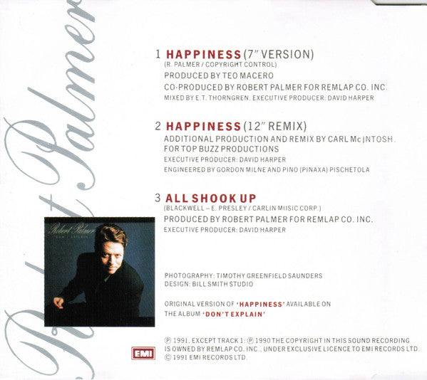 Robert Palmer : Happiness (CD, Single)