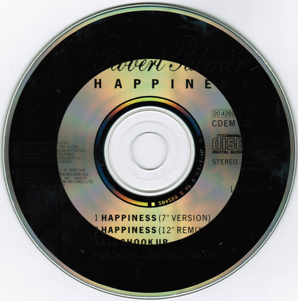 Robert Palmer : Happiness (CD, Single)