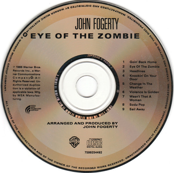 John Fogerty : Eye Of The Zombie (CD, Album, RE)