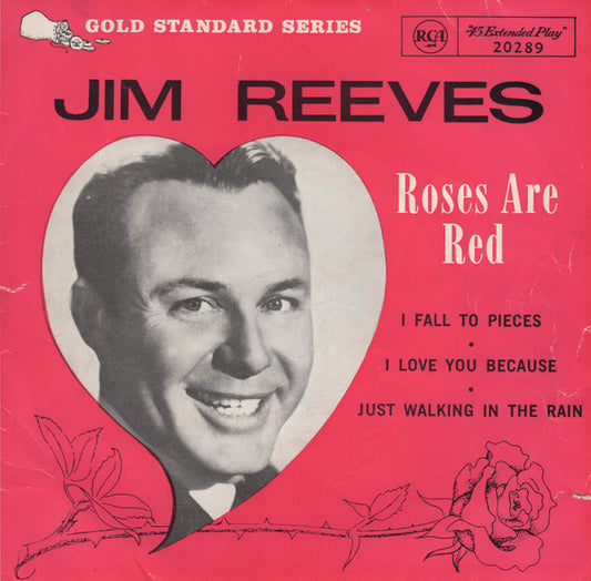 Jim Reeves : Roses Are Red (7", EP)