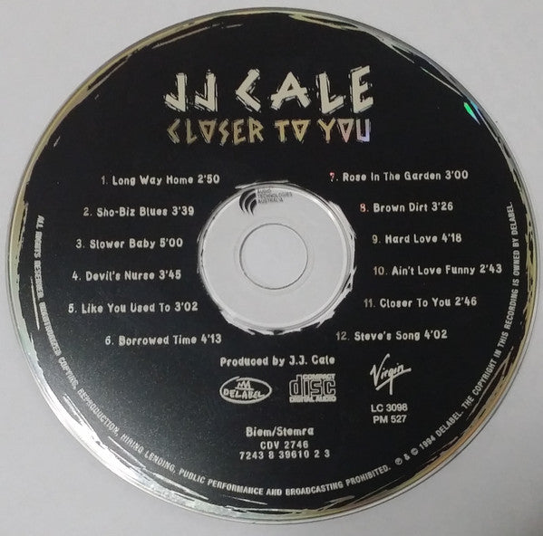 J.J. Cale : Closer To You (CD, Album)