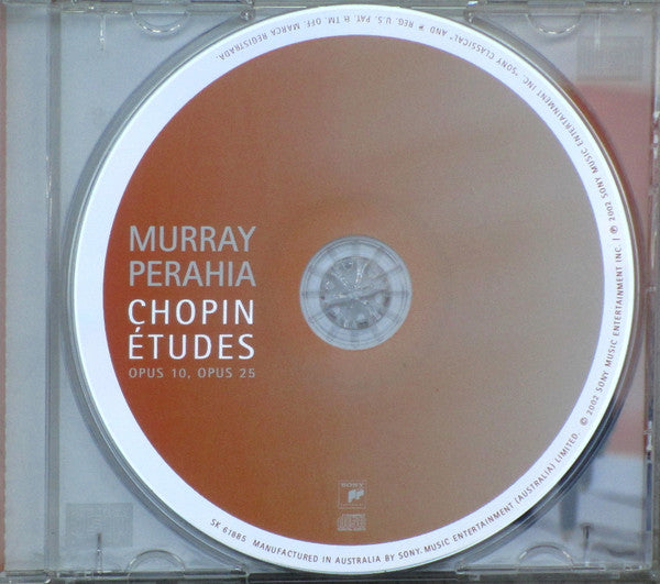 Frédéric Chopin - Murray Perahia : Études Opus 10, Opus 25 (CD, Album)