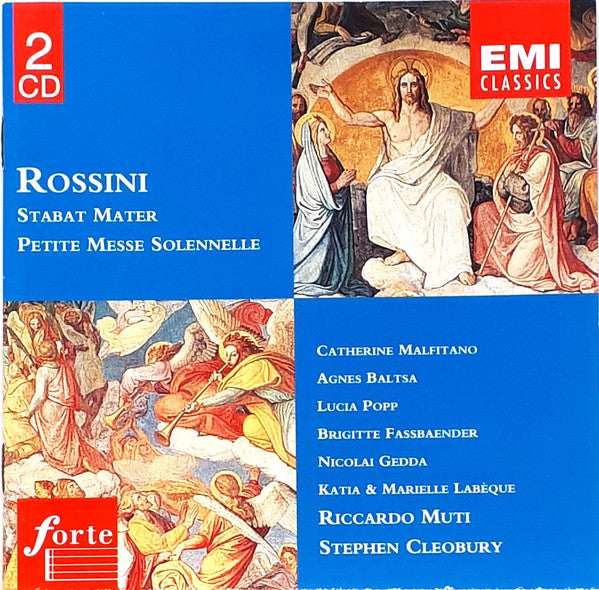 Gioacchino Rossini - Catherine Malfitano, Agnes Baltsa, Lucia Popp, Brigitte Fassbaender, Nicolai Gedda, Katia Et Marielle Labèque - Riccardo Muti, Stephen Cleobury : Stabat Mater • Petite Messe Solennelle (2xCD, Comp)