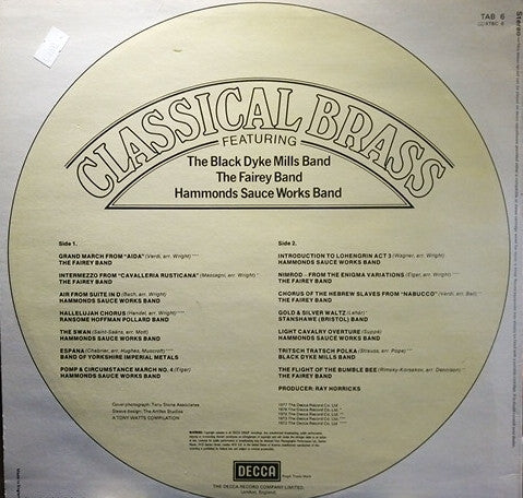 The Black Dyke Mills Band, The Williams Fairey Brass Band, Hammonds Sauce Works Band : Classical Brass (LP, Comp)