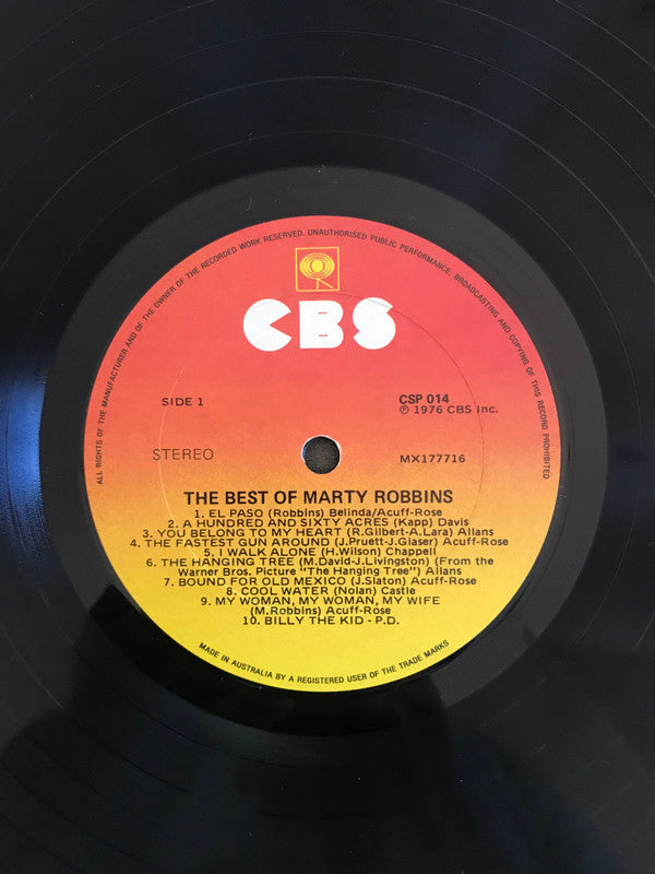 Marty Robbins : The Best Of Marty Robbins (LP, Comp)