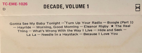 Various : Decade Volume 1 (Cass, Comp)