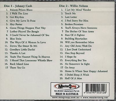 Johnny Cash & Willie Nelson : The Best Of Johnny Cash & Willie Nelson (37 Outlaw Country Classics) (2xCD, Album, Comp)