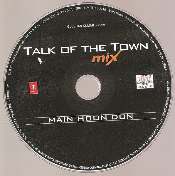 Various : Talk Of The Town Mix: Main Hoon Don (CD, Comp)