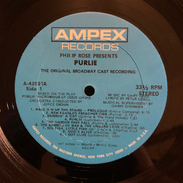 Gary Geld : Purlie (The Original Broadway Cast Recording) (LP, Album, Son)