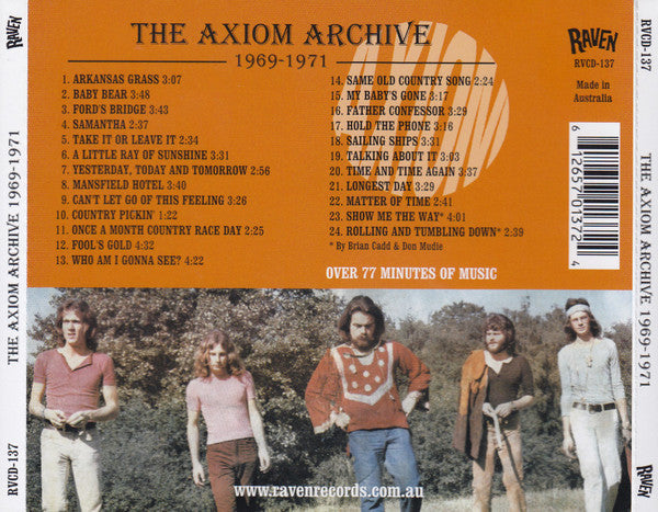 Axiom (14) : The Axiom Archive 1969-1971 (CD, Album, Comp)