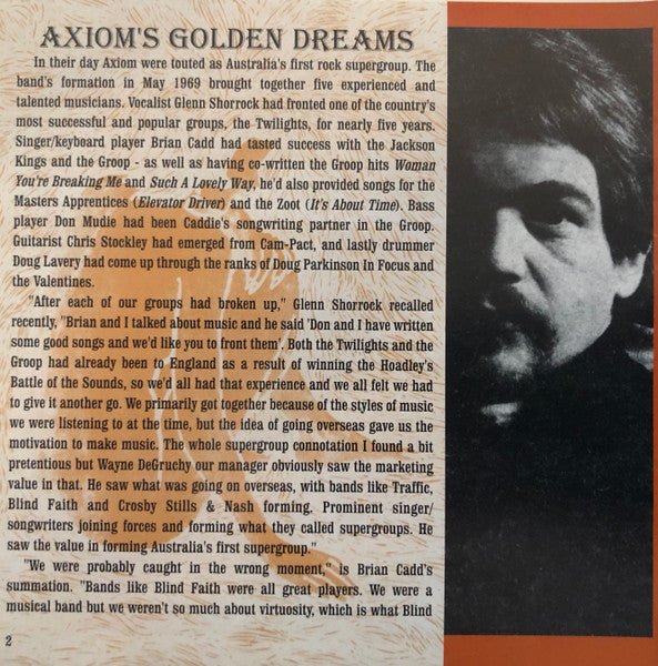 Axiom (14) : The Axiom Archive 1969-1971 (CD, Album, Comp)