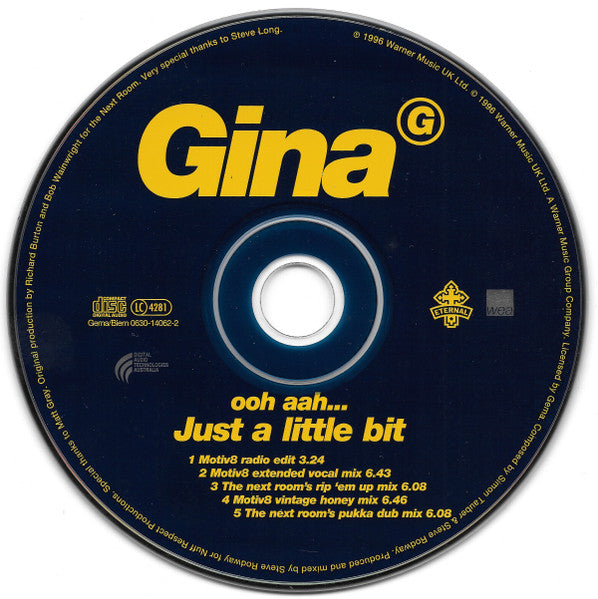 Gina G : Ooh Aah...Just A Little Bit (CD, Maxi, Car)