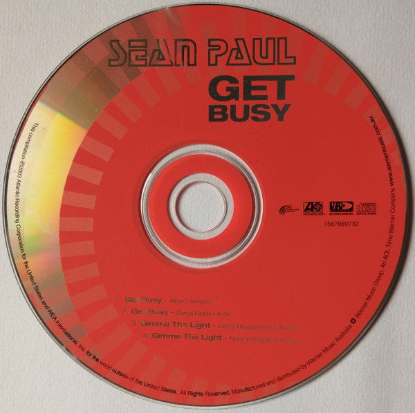 Sean Paul : Get Busy (CD, Single)