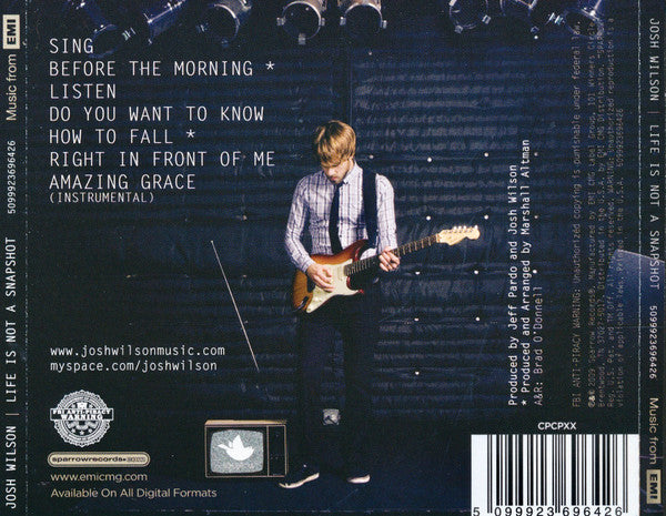 Josh Wilson (2) : Life Is Not A Snapshot (CD, Album)