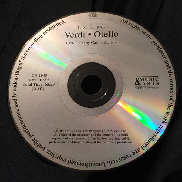 Verdi* - Carlos Kleiber Conducts Placido Domingo, Mirella Freni, Piero Cappuccilli, Giuliano Cianella : Otello (2xCD, Album)