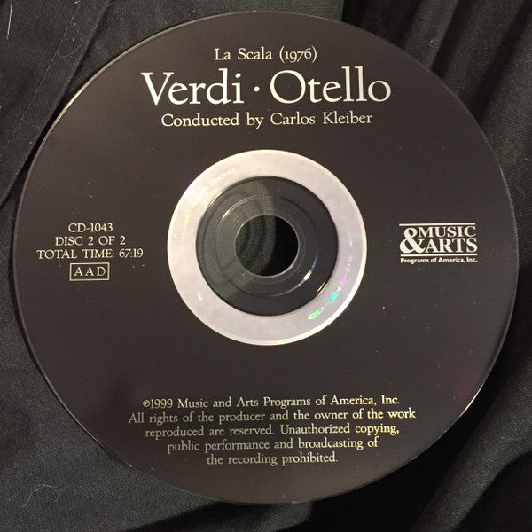 Verdi* - Carlos Kleiber Conducts Placido Domingo, Mirella Freni, Piero Cappuccilli, Giuliano Cianella : Otello (2xCD, Album)