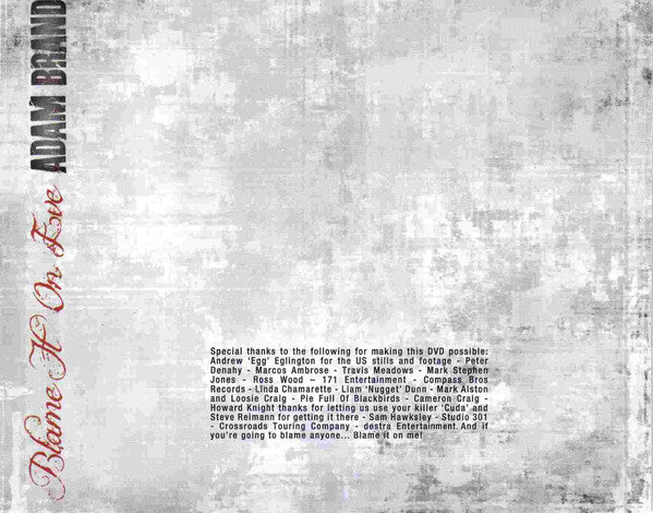 Adam Brand : Blame It On Eve (CD, Album, Ltd)