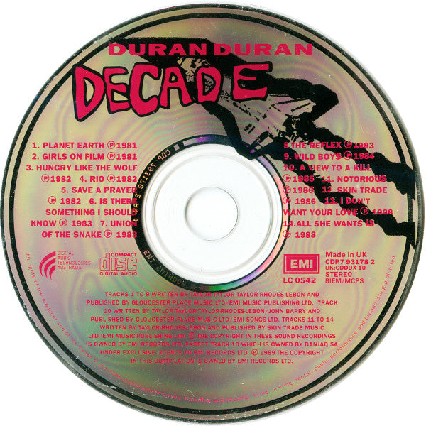 Duran Duran : Decade (CD, Comp, RE)