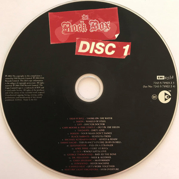 Various : The Rock Box (54 Classic Rock Anthems) (3xCD, Comp, Copy Prot.)