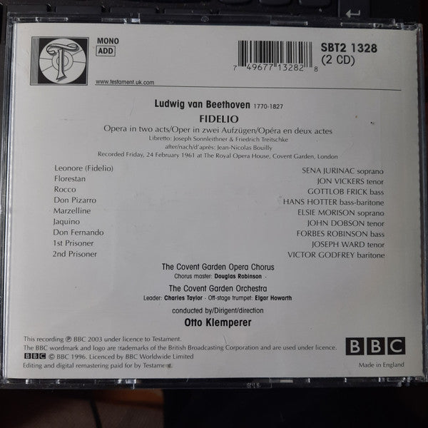 Ludwig van Beethoven : Fidelio (2xCD, Album)