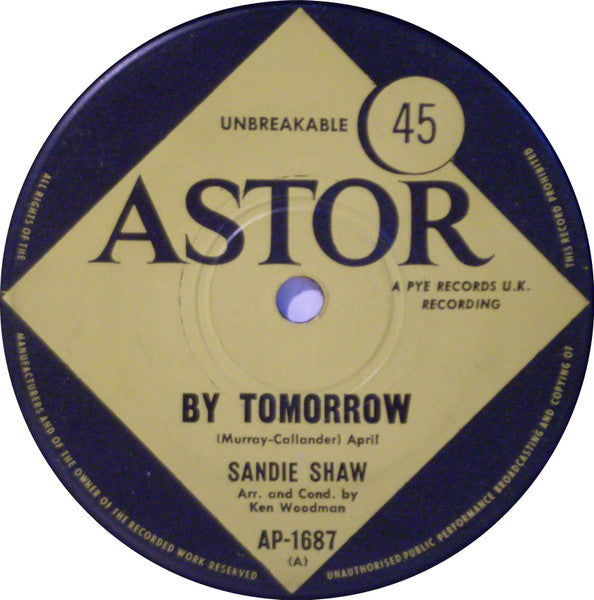 Sandie Shaw : By Tomorrow (7", Single)