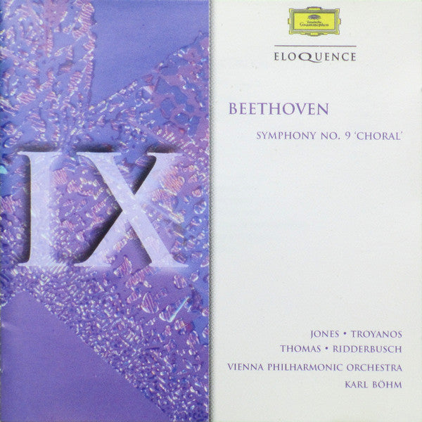 Beethoven* . Jones* • Troyanos* • Thomas* • Ridderbusch* • Vienna Philharmonic Orchestra* . Karl Böhm : Symphony No. 9 'Choral' (CD, RE)