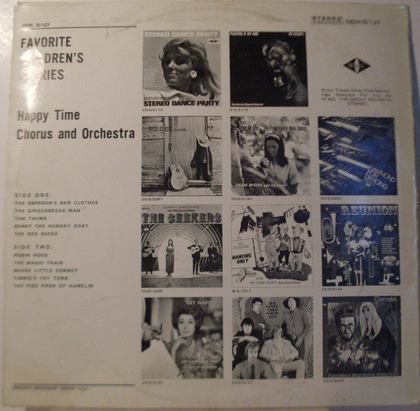Happy Time Chorus & Orchestra : 4 Children's Stories & Other Children's Favorites (LP)