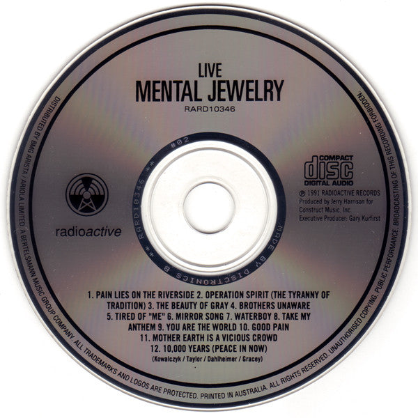 Live : Mental Jewelry (CD, Album)