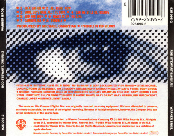 Rod Stewart : Camouflage (CD, Album)