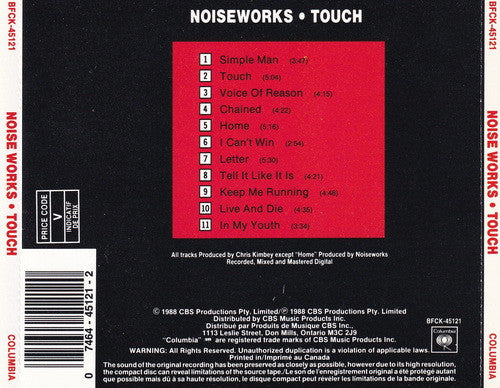 Noiseworks : Touch (CD, Album)