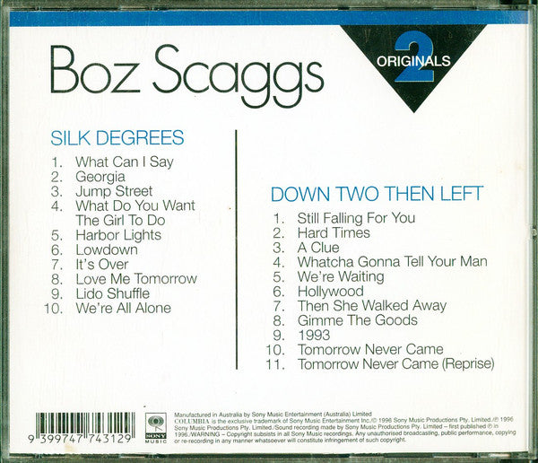 Boz Scaggs : Silk Degrees & Down Two Then Left  (2xCD, Album, Comp, RE)