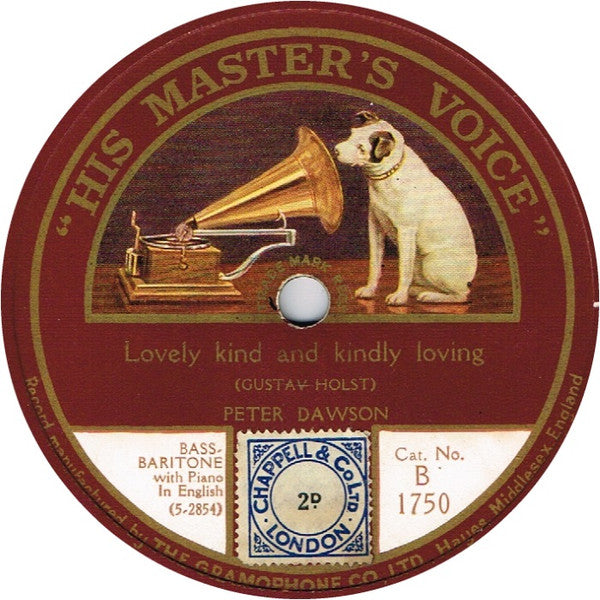 Peter Dawson : Lovely Kind And Kindly Loving / The Arrow And The Song (Shellac, 10")