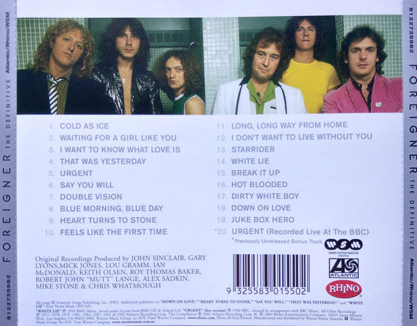 Foreigner : The Definitive (CD, Comp)
