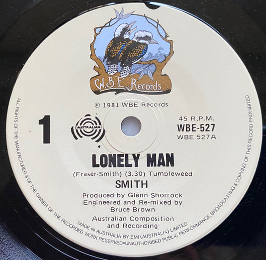 Smith (59) : Lonely Man (7", Single)