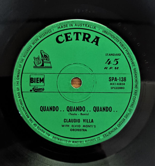 Claudio Villa : Quando.. Quando.. Quando.. (7", Single)