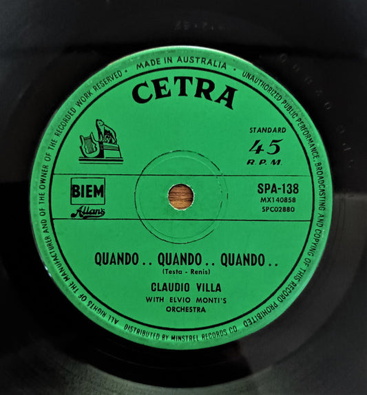 Claudio Villa : Quando.. Quando.. Quando.. (7", Single)